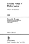 Mennicke J.L.  Burnside Groups. Proc. workshop Bielefeld, 1977