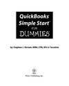 Nelson S.  QuickBooks Simple Start For Dummies