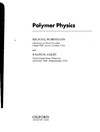 Rubinstein M., Colby R.  Polymer physics