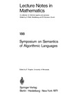 Engeler E.  Symposium on Semantics of Algorithmic Languages