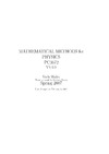 Walet N.  Methods For Physics Pc3672 Vs 0.9, 2007-02 (Based on work by Graham Shaw)