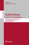 Lal A.(.), Tonetta S.(.)  Verified software theories, tools and experiments