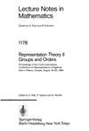 Dlab V.  Representation Theory II. Groups and Orders