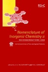 McCleverty J., Connelly N.  Nomenclature of Inorganic Chemistry II Recommendations 2000