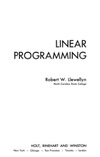 Llewellyn R.  Linear Programming