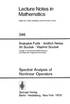Fucik S., Necas J., Soucek J.  Spectral analysis of nonlinear operators