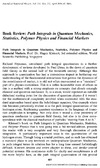 Book Review: PathIntegralsinQuantumMechanics, Statistics,PolymerPhysicsandFinancialMarkets