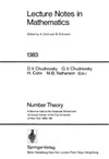 Chudnovsky D., Chudnovsky G., Cohn H.  Number Theory