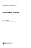 Cameron P.  Permutation groups