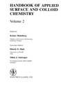 Holmberg K.  Handbook of Applied Colloid & Surface Chemistry. Volume 1