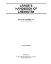 Speight J.  Lange's Handbook of Chemistry, 70th Anniversary Edition
