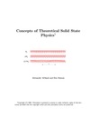 Altland A., Simons B.  Concepts of theoretical solid state physics