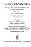Schaifers K., Voigt H.H.  Methods, Constants, Solar System / Methoden, Konstanten, Sonnensystem (Landolt-Boernstein: Numerical Data and Functional Relationships in Science and Technology - New Series / Astronomy and Astrophysics)