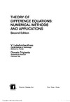 Lakshmikantham V., Trigiante D.  Theory of Difference Equations Numerical Methods and Applications