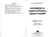 Holt D., Eick B., O'Brien E.  Handbook of Computational Group Theory