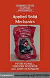 Howell P., Kozyreff G., Ockendon J.  Applied Solid Mechanics (Cambridge Texts in Applied Mathematics, Volume 43)