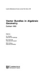 Hitchin N., Newstead P., Oxbury W.  Vector Bundles in Algebraic Geometry