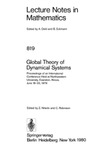 Nitecki Z., Robinson C.  Global Theory of Dynamical Systems