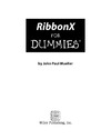 Mueller J.  RibbonX For Dummies (For Dummies (Computer Tech))