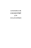 Rochow E.  An Introduction Chemistry Of The Silicones
