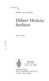 Geer G.  Hilbert modular surfaces