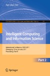 Chen R.  Intelligent Computing and Information Science, Part II