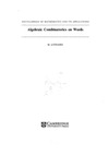 M. Lothaire  Algebraic combinatorics on words