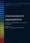 Milos V.  Microcolumn Separations Columns Instrumentation and Anchillary Techniques