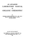 Michael Heidelberger — An Advanced Laboratory Manual of Organic Chemistry