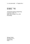 van Lamsweerde A., Fuggetta A.  ESEC '91: 3rd European Software Engineering Conference, ESEC '91, Milan, Italy, October 21-24, 1991. Proceedings