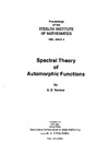 Venkov A.B.  Spectral Theory of Automorphic Functions.