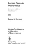Kleinberg E.  Infinitary Combinatorics and the Axiom of Determinateness