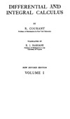 Courant R.  Differential and Integral Calculus.Volume 1.