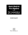 Zegarelli M.  Basic Math and Pre-Algebra For Dummies
