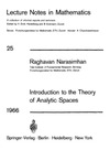 Narasimhan R.  Introduction to the Theory  of Analytic Spaces