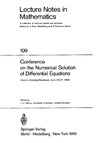 Albrecht J., Morris J.  Conference on the Numerical Solution of Differential Equations: Held in Dundee/Scotland, June 2327, 1969