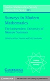 Prasolov V., Ilyashenko Y.  Surveys in Modern Mathematics - The Independent University of Moscow Seminars (London Mathematical Society Lecture Note Series)
