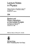 H. Araki (ed)  Lecture Notes in Physics. Electron and Photon Interactions at Intermediate Energies