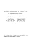 Information Sharing, Liquidity And Transaction Costs In Floor-Based Trading Systems
