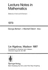 Benkart G., Osborn J.M.  Lie Algebras Madison 1987