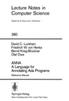 Luckham D.C., von Henke F.W., Krieg-Brueckner B.  ANNA - A Language for Annotating Ada Programs: Reference manual