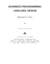Finkel R.  Advanced programming language design