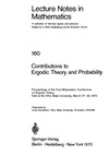 Sucheston L.  Contributions to Ergodic Theory and Probability