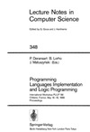 Deransart P., Maluszynski J.  Programming Language Implementation and Logic Programming, 1 conf., PLILP'88