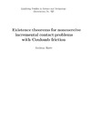 Rietz A.  Existence Theorems for Noncoercive Incremental Contact Problems With Coulomb Friction (Linkoping studies in science and technology)
