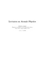Johnson W.  Lectures on atomic physics