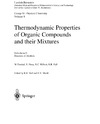 M. Frenkel, X. Hong, R.C. Wilhoit  Thermodynamic Properties of Organic Compounds and Their Mixtures
