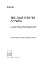 Jim Noel  THE 2008 PFEIFFER ANNUAL Leadership Development