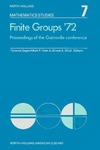 Terrence G., Mark H.P., Ernest S.E.  Finite groups '72. Proceedings of the Gainesville Conference on Finite Groups, March 23-24, 1972