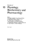 Wellhoner H.  Reviews of Physiology, Biochemistry and Pharmacology, Volume 93